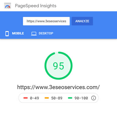 Improved Page Speed Insights Mobile for SEO Ranking in Singapore